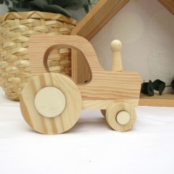 Tractor de madera para bebé