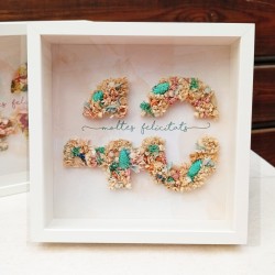 Marco Números Flores...